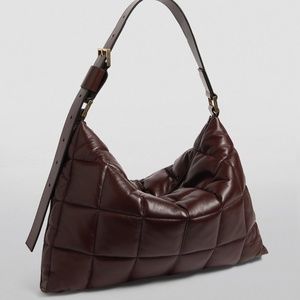 Allsaints Edbury Quilted leather shoulder bag